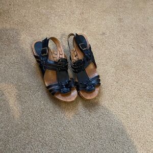 Ali by Kravings Black Wedge heels, size 10